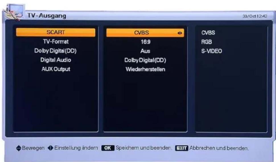 Homecast HS8500 CIPVR - Hilfe zu den Menüs - 1