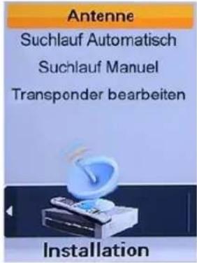 Homecast HS8500 CIPVR - Menü-Übersicht - 1