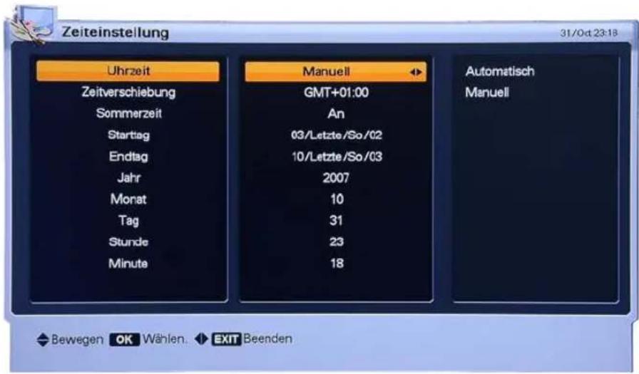 Homecast HS9000 CIPVR - Zeiteinstellung - 1
