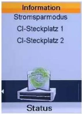 Homecast HS9000 CIPVR - Menü Status - 1