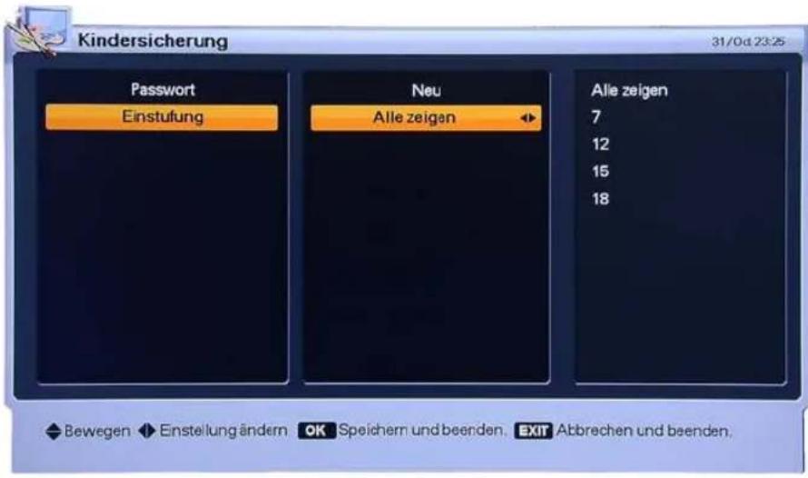 Homecast HS9000 CIPVR - Kindersicherung - 1