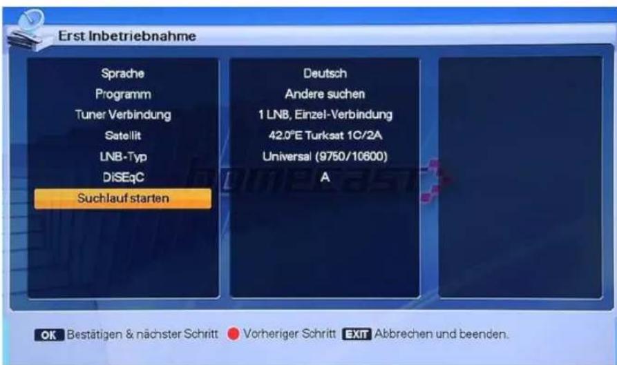 Homecast HS9000 CIPVR - Schritt 7 - Erweiterte Erstinbetriebnahme - 1