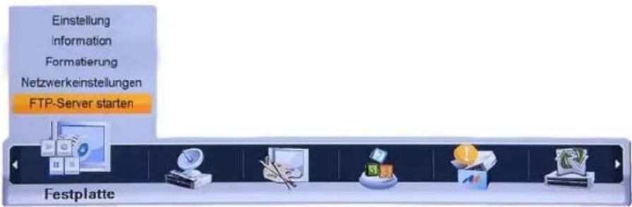 Homecast HS9000 CIPVR - FTP-Server starten - 1