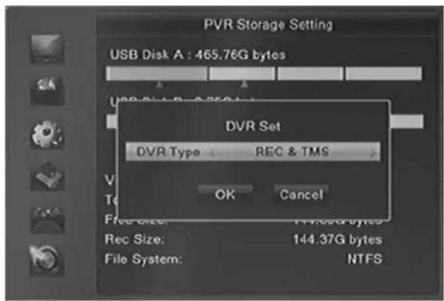 Dyon Viper HDTV DVB-S2 TWIN - Informationen Speichermedium (PVR Speicher Einstellungen) - 2