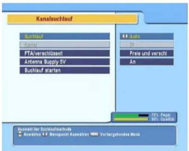 TOPFIELD TF 6500 T HDMI - Suche nach Sendern - 1