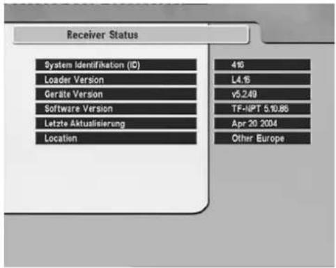 TOPFIELD TF 5000 PVRt - IRD Status - 1