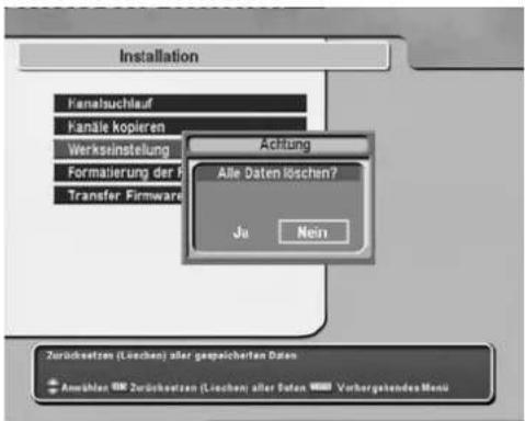 TOPFIELD TF 5000 PVRt - Werkseinstellung - 1