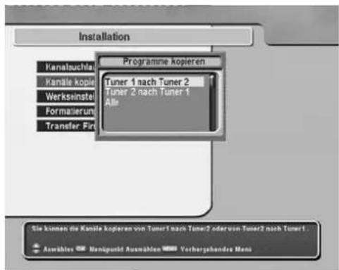 TOPFIELD TF 5000 PVRt - MENÜBEDIENUNG - 1
