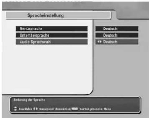 TOPFIELD TF 5000 PVRt - Spracheinstellung - 1
