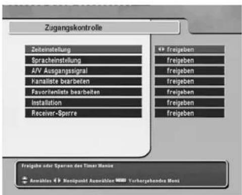 TOPFIELD TF 5000 PVRt - Zugriffserlaubnis - 1