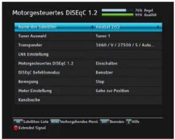 TOPFIELD SRP-2401CI Plus - Konfiguration der DiSEqC 1.2 Einstellungen - 2