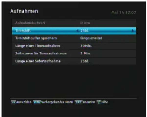 TOPFIELD SRP-2401CI Plus - Aufnahme-Einstellungen - 1