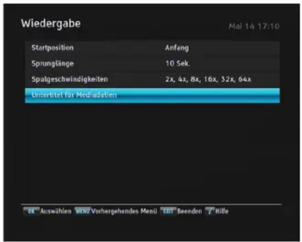 TOPFIELD SRP-2401CI Plus - Wiedergabe-Einstellungen - 1