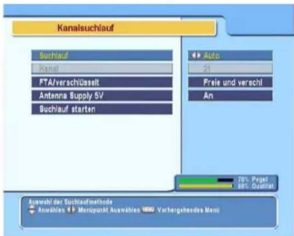 TOPFIELD TBF 5100 - Suche nach Sendern - 1