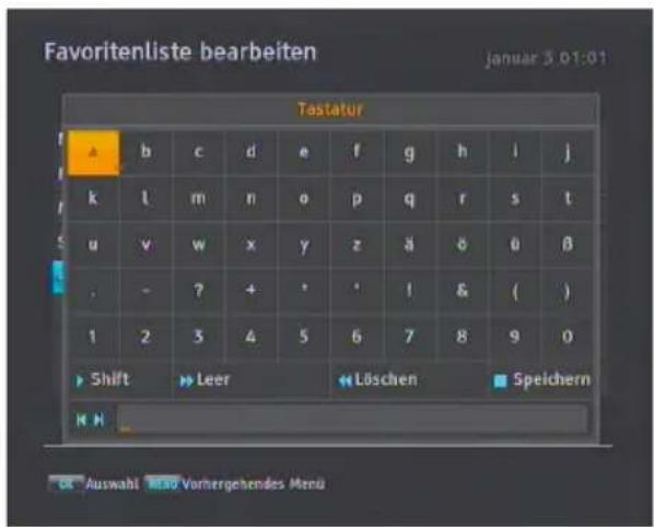 TOPFIELD SRP 2100 TMS - Wie Sie mit der Bildschirmtastatur arbeiten - 1