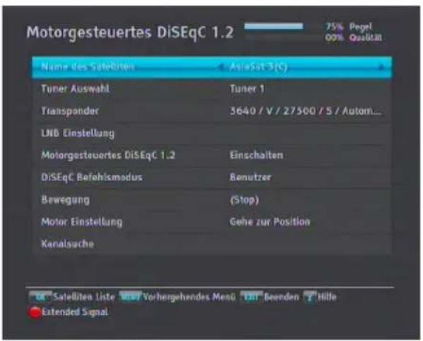 TOPFIELD SRP 2100 TMS - Die DiSEqC 1.2 Einstellungen konfigurieren - 2