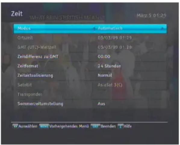 TOPFIELD SRP 2100 TMS - Lokale Uhrzeit einstellen - 1