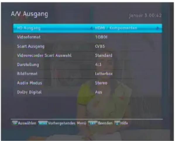 TOPFIELD SRP 2100 TMS - Video- und Audioeinstellungen - 1