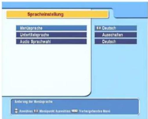 TOPFIELD SBF-5110 - Spracheinstellungen - 1