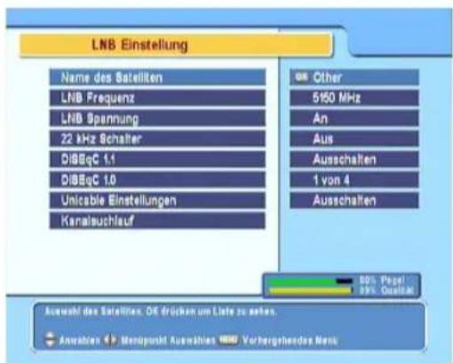 TOPFIELD SBF-5110 - Konfiguration der LNB-Einstellungen - 2
