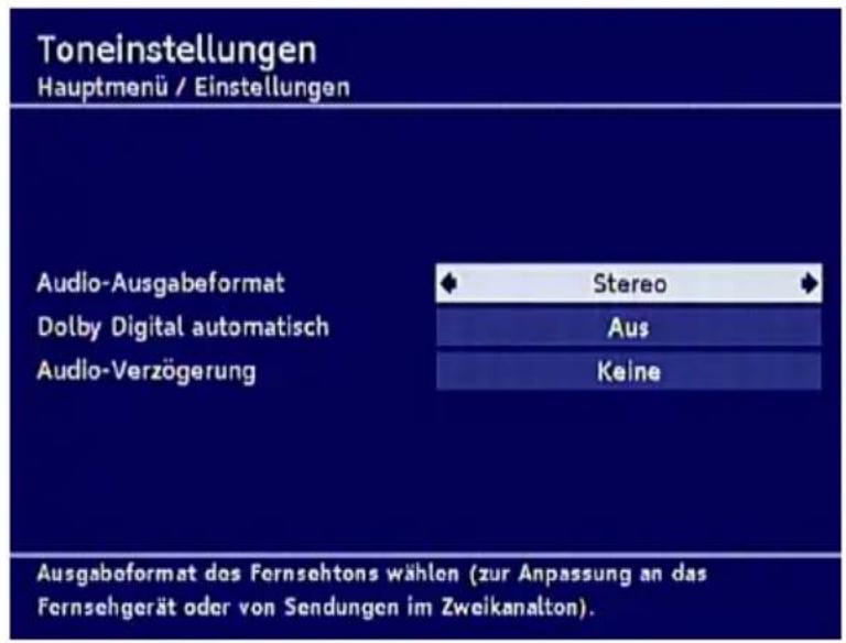 TechnoTrend TT-micro S830 HDTV - - Toneinstellungen - 1