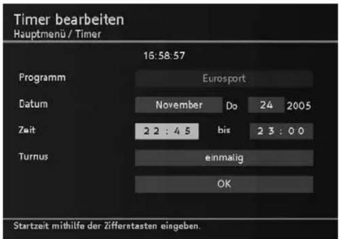 TechnoTrend TT-micro S320 HDMI - Timer bearbeiten - 1