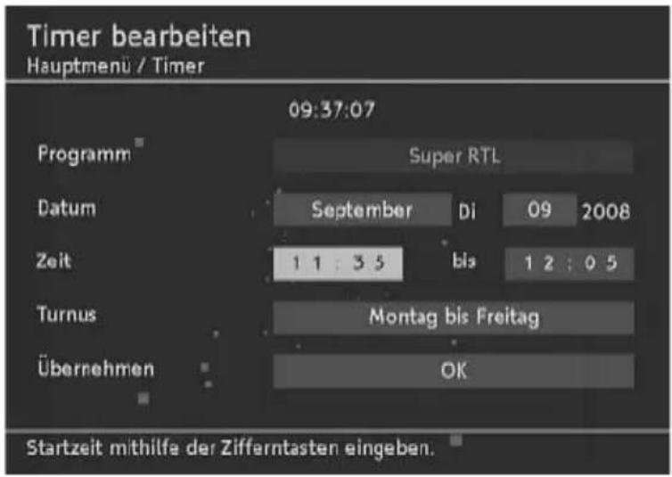 TechnoTrend TT-micro S302 HDMI - Timer bearbeiten - 1