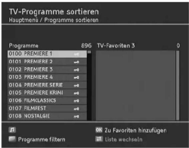 TechnoTrend TT-micro S302 HDMI - Favoritenliste(n) anlegen - 2