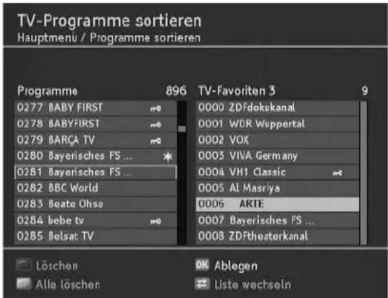 TechnoTrend TT-micro S302 HDMI - Programme verschieben - 1