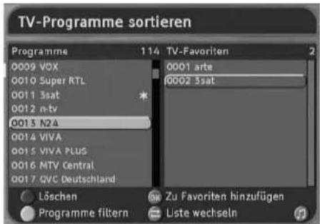 TechnoTrend TT ScartTV S100 - - Programme zu Favoriten machen - 1