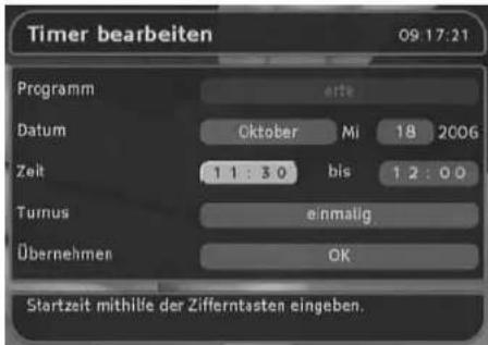TechnoTrend TT ScartTV S100 - Timer bearbeiten - 1
