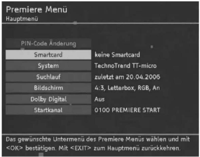 TechnoTrend TT ScartTV S102 - - Premiere Menü - 1