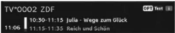 TechnoTrend TT ScartTV S102 - •Infobanner aufrufen - 1