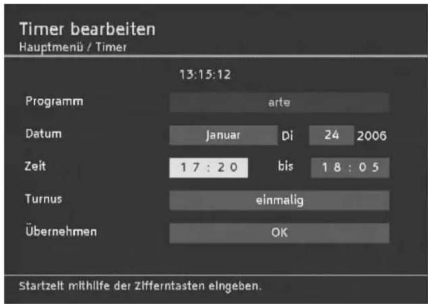 TechnoTrend TT ScartTV S102 - Timer bearbeiten - 1