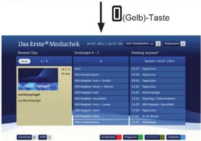 Das Erste® Mediathek 25.07.2011 | 31:37 Uhr Alle Mediatheken Impressum Neueste Clips Sendungen A - 2 Sendung verpasst? Av 1 / 5 A Gestern 24.07.2011 Alive G1:35 Tagasschau ARD-Kaufsgangshau G1:08 Tagasschau ARD-Ratgeber: Auto + Verkehr G8:55 Tagasschau ARD-Ratgeber: Staun + Wohner 11:00 Tagosschau ARD-Ratgeber: Geld 12:45 Wachenspiegel ARD-Ratgeber: Gesundheit 13:15 Kagartage / Dokumentation ARD-Ratgeber: Wein + Garter 16:30 ARD-Ratgeber: Gesundheit 17:00 Tagosschau ARD-Ratgeber: Recht 17:03 Wärer Wasser ARD-Sonderansbung 19:20 Hörspegel Startseite a Hilfe Ausbildeten Programm Mediathein Viderted