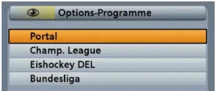 Options-Programme Portal Champ. League Eishockey DEL Bundesliga