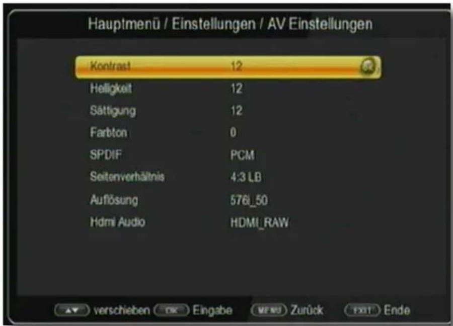 Techion HDS 1 - AV Einstellungen - 1
