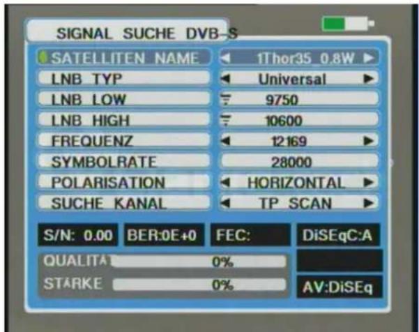 Clarke-tech SFP Combo 2012 - DVB-S Signalsuche - 2