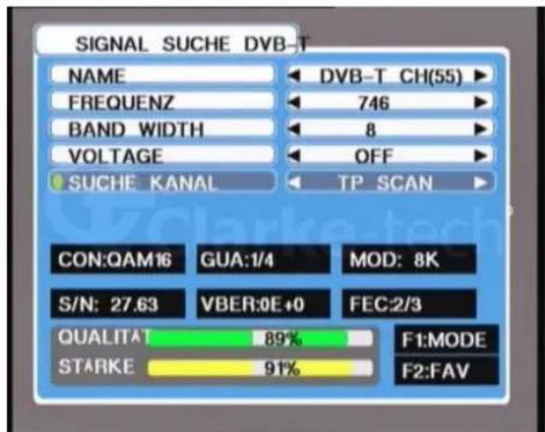 Clarke-tech SFP Combo 2012 - DVB-T Signalsuche - 5
