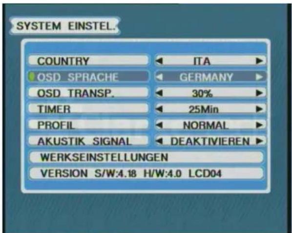 Clarke-tech SFP Combo 2012 - Einstellen der Menüsprache: - 2