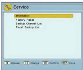 Maxview Omnisat Dome MXL002 - SERVICE MENU - 2
