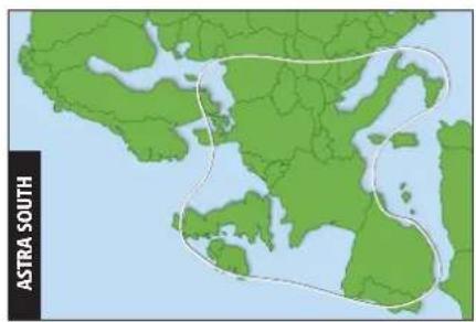 Maxview Omnisat B2554 - SATELLITE FOOTPRINT INFORMATION - 10