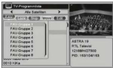TV-Programmliste Alle Satellten FAV Gruppe 1 FAV-Gruppe 2 FAV-Gruppe 3 FAV-Gruppe 4 FAV-Gruppe 5 FAV-Gruppe 6 FAV-Gruppe 7 FAV-Gruppe 8 0000 Hauser 0000 KKA ASTRA 19 RTL Televisi 12188H/27500 PID: 163/104/163