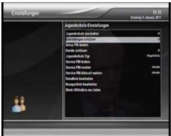 Clarke-tech ET 9000 - Schützen der Kinder- und Jugendschutz Einstellungen - 1