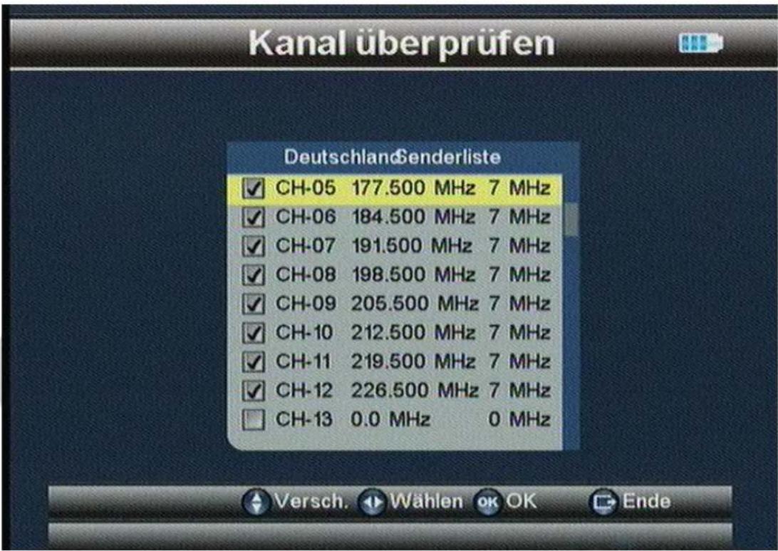 Clarke-tech CT IT-09T - Kanal überprüfen - 1