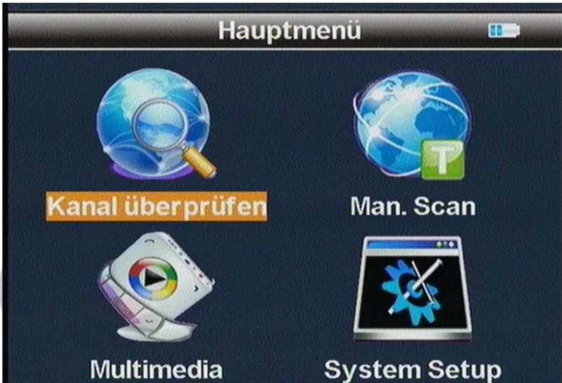 Clarke-tech CT IT-09T - Hauptmenü - 1