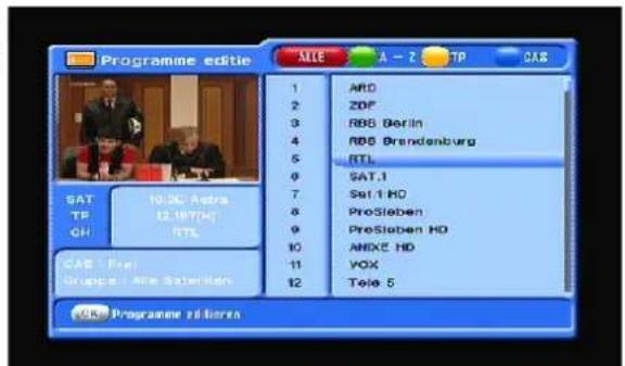 Clarke-tech 5000HD - 2) Programme editieren - 2