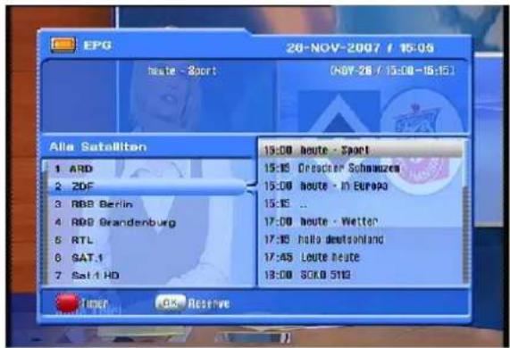 Clarke-tech 5000HD - EPG - 1