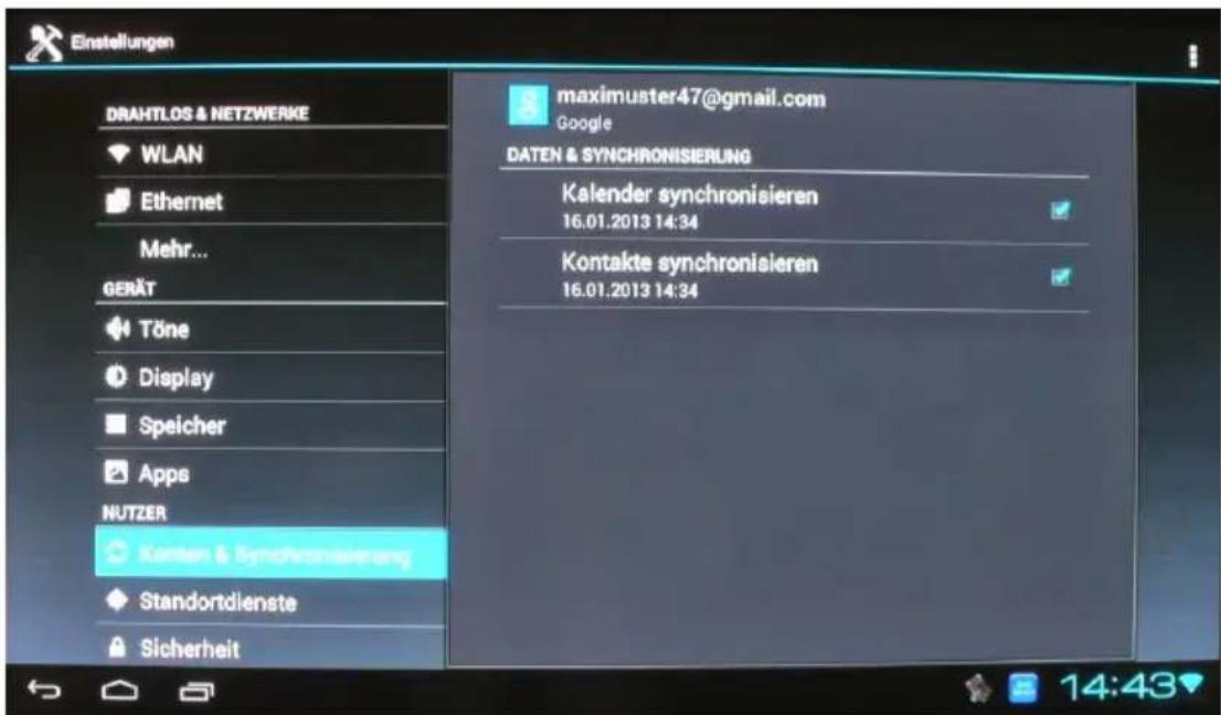 Comag Smart TV HD Android - Hinzugefügtes Email-Konto entfernen - 1