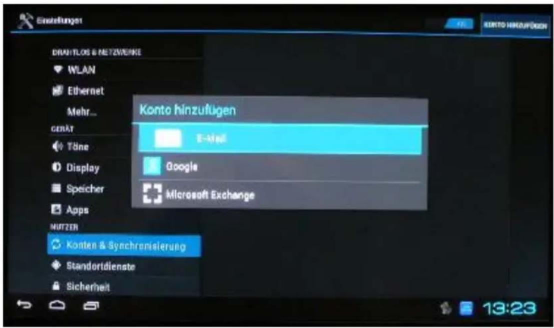 Comag Smart TV HD Android - Konten & Synchronisierung - 1